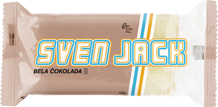 Sven Jack 125g | Bela čokolada | Ovseni Bar